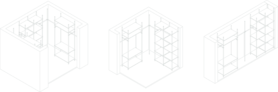 house arrangement with the using of rod system from Komandor